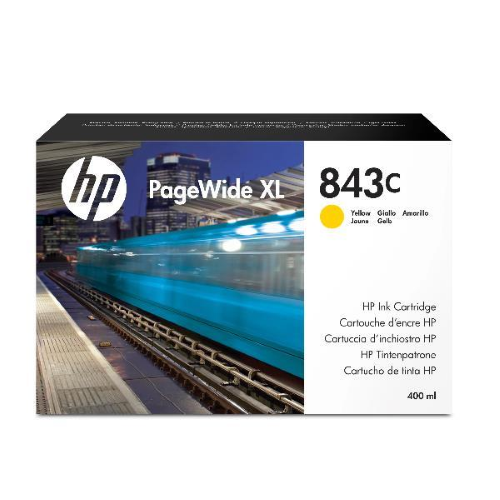 HP INC HP 843C 400-ML YELLOW INK CARTRIDGE